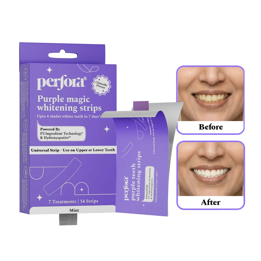 Purple Magic Teeth Whitening Strips - Self Dissolving