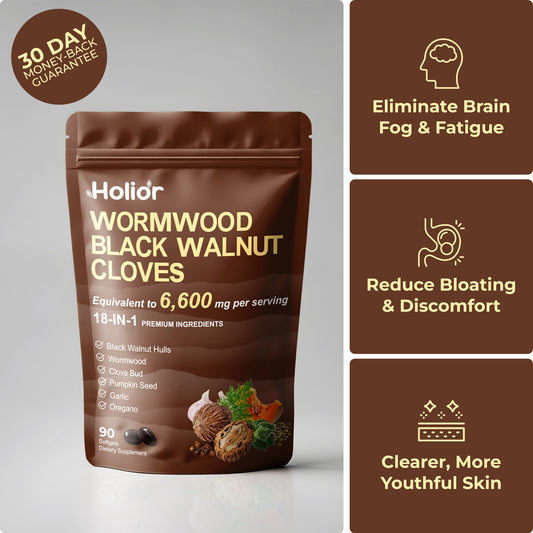 Wormwood Black Walnut Pumpkin Seed & Clove Softgels
